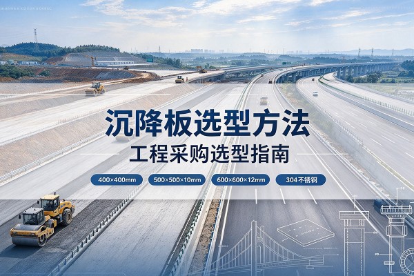 卫东沉降板选择方法